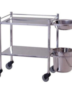 Large size trolley dressing/Washing/plaster - Epoxy coated
