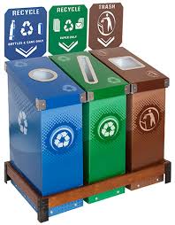 3 types of trash bins