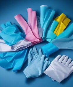 brown surgical gloves
