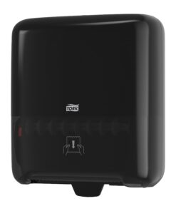 tork matic hand towel roll dispenser, black