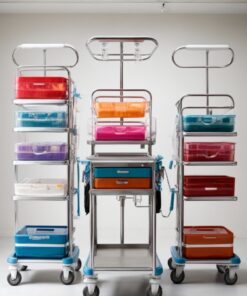 Emergency trolley in hospital