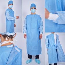 Disposable STERILE surgical/folio NON REINFORCED gown - 1 unit (50gsm)