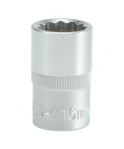 Bi-hex Socket - 12 Point - Chrome Vanadium - 1/2" Connector - Standard Length - 16mm - YT-1278