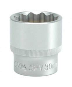 Bi-hex Socket - 12 Point - Chrome Vanadium - 1/2" Connector - Standard Length - 30mm - YT-1291