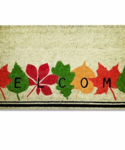 Doormat - Design Coir Welcome Leaves - 70 x 40 x 1.4 cm - CMD00005