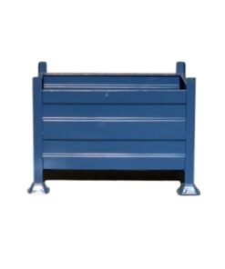 Stillage Bin - Stackable Steel Bin - Solid Side - Blue - 800Kg - SB3212