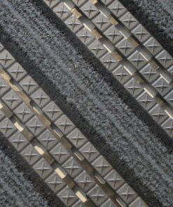Entrance Mat - Premier Star Gripper Plus Floor Tile with Woven Inserts Closed - 44 x 29 x 1.8 cm - Charcoal - PSG010002C