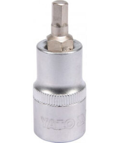 Hex Bit Socket - Chrome Vanadium - 1/2" Connector - Standard Length - HEX 6 x 50mm - YT-04382