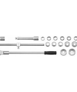 Socket Set - AS-Drive 6 Point - Chrome Vanadium - 3/4" Connector - 21 Piece - YT-1335