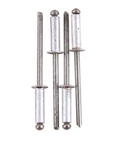 Rivets - Aluminium - 4.0 x 8mm - Pack of 100 - TOOR1657