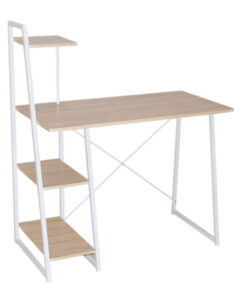 Office Desk - Texas - 117 x 50 x 102 cm - Oak and White - CD-18112C