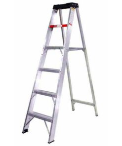 Stepladder - Industrial Heavy Duty A-Frame Aluminium - 4 Steps - 1.2m - LAS4