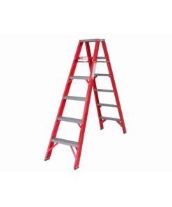 All Fibreglass Double Sided Ladder - Industrial A-Frame - 8 Steps - 2.4m - FGSD8-ALL-SS
