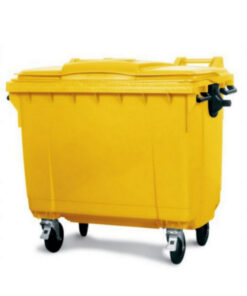 Bulk Wheelie Bin - 1100L - 4 Wheel - Plastic - Yellow - 0180