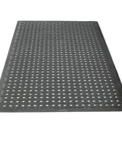 Rubber Mat - K-Mat Anti-Microbial Anti-Slip Drainage - 145 x 85 x 0.9 cm - Black - KM010001