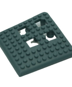Floor Tile Corner - Flexi-Deck Interlinking Anti-Slip Drainage PVC Mat - Green - Pack of 4 - FD040004