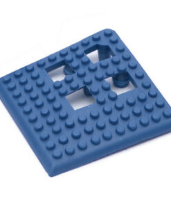 Floor Tile Corner - Flexi-Deck Interlinking Anti-Slip Drainage PVC Mat - Blue - Pack of 4 - FD020004