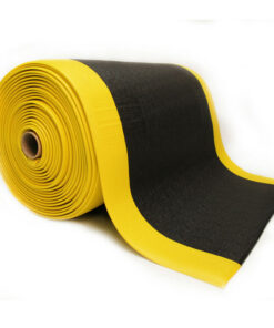 Workplace Mat - Orthomat Standard Anti-Fatigue - 1830 x 90 x 0.95 cm - Black and Yellow - AF010703