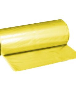 Wheelie Bin Refuse Bag - 140L - Yellow - 30 Micron - Pack of 1000 - 140LBAG-YELLOW