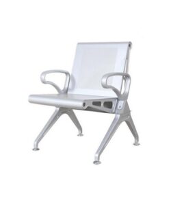 Airport Bench - Indoor Waiting Room Seat - Mild Steel - Heavy Duty - Single Seat - Flat Pack - 60 x 67 x 82 cm - PD01