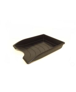 Letter Tray - Plastic - Recycled - Single - 35 x 26 x 6 cm - Black - Pack of 20 - 015LT-RS