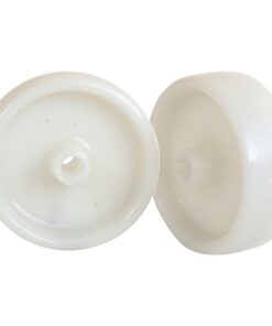 Castor Replacement Wheel - Nylon - White - 50mm ? - Pack of 2 - N50