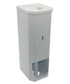 Toilet Paper Dispenser - 3 Roll - Powder Coated Steel - White - TR_03
