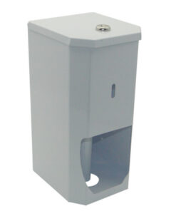 Toilet Paper Dispenser - 2 Roll - Powder Coated Steel - White - TR_02