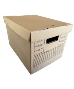 Off Site Storage Boxes - Cardboard - Single Walled - 28.5 x 33 x 43 cm - Pack of 25 - ARC004C
