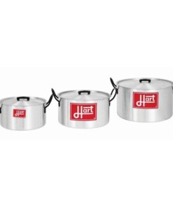 Pots with Lids - Catering Combination - 6 Piece - Hart J7 - Aluminium - 7L - 12L - 21L Pots - 776029