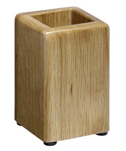 Pencil Cup - Executive Wooden Range - 6 x 6 x 10.5 cm - Oak - 950OA