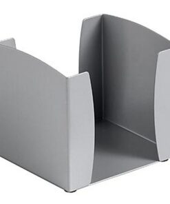 Paper Cube Holder - Life Steel Range - Metal - 10 x 11 x 11 cm - Silver - 204SI