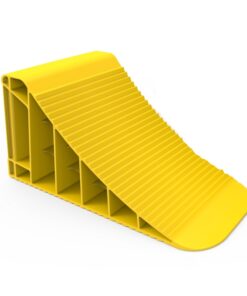 Wheel Chock 40 Ton - Polypropylene - 49 x 18 x 23cm - Pack of 2 - SL.FG.MC.40T.YL