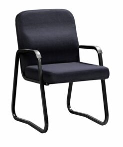 Office Chair - Economy - Arms - Skid Base - 87 x 56 x 64 cm - SE008-black
