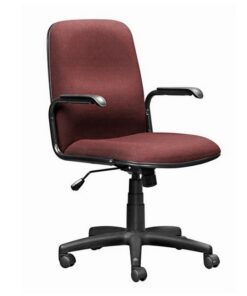 Office Chair - Mid Back - Swivel - 92 x 56 x 65 cm - SE004-burgundy