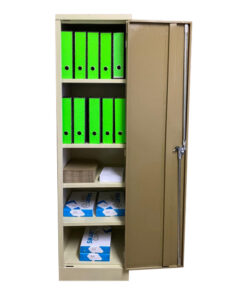 Stationery Cupboard - Space Saver - 4 Shelves - 180 x 48 x 45 cm - SC005-ivorykaroo