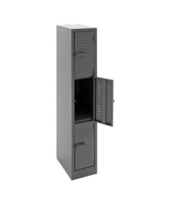 Steel Locker - Metal - 3 Tier - Three Door - 180 x 30 x 45 cm - LOC003-grey