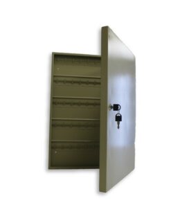 Steel Key Cabinet - 50 Key Holder - 55 x 27 x 5 cm - KEY002-ivory