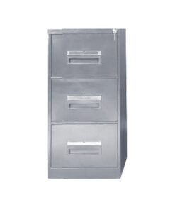 Steel Office Filing Cabinet - 3 Drawer File - 105 x 47 x 63 cm - 3FC01-grey