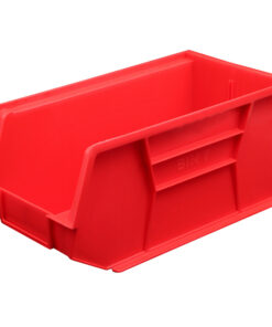 Stack & Hang Parts Storage Bin - Small Plastic Container - Size 7 - 37.5 x 21 x 18 cm - Red - BIN-7-RED