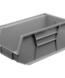 Stack & Hang Parts Storage Bin - Small Plastic Container - Size 7 - 37.5 x 21 x 18 cm - Grey - BIN-7-GREY