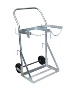 Gas Bottle Trolley - Double LPG Oxygen Canister - 27 x 66 x 124 cm - Load Capacity 300kg - SX4-WSR