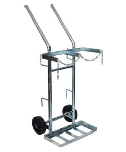 Gas Bottle Trolley - Double Canister - 24 x 55 x 110 cm - Load Capacity 200kg - AF12-WSR
