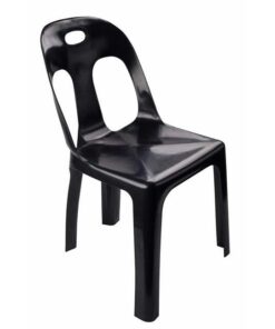 Plastic Catering Chair - Black