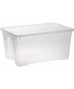 45L Storage Box - Plastic - Colour Options - Pack of 5