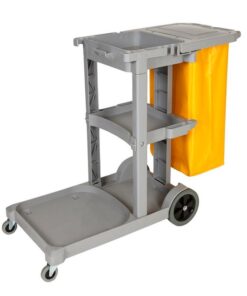 30L Econo Janitorial Trolley with Bag - 120 x 52 x 100cm