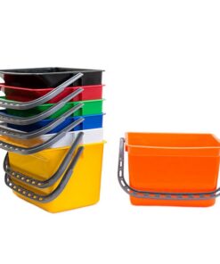 12.5L Rectangular Plastic Bucket - Colour Options