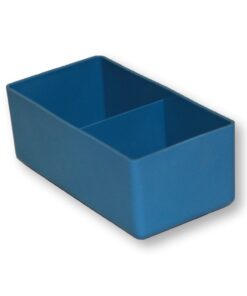Drawer Organiser - Insert Bin with Divider - Blue