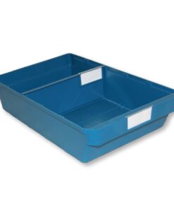 Shelf Bin - Loose Parts Warehouse Storage Container - Plastic - Large - 400mm - Blue