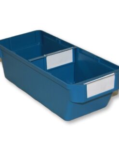 Shelf Bin - Loose Parts Warehouse Storage Container - Plastic - Small - 300mm - Blue